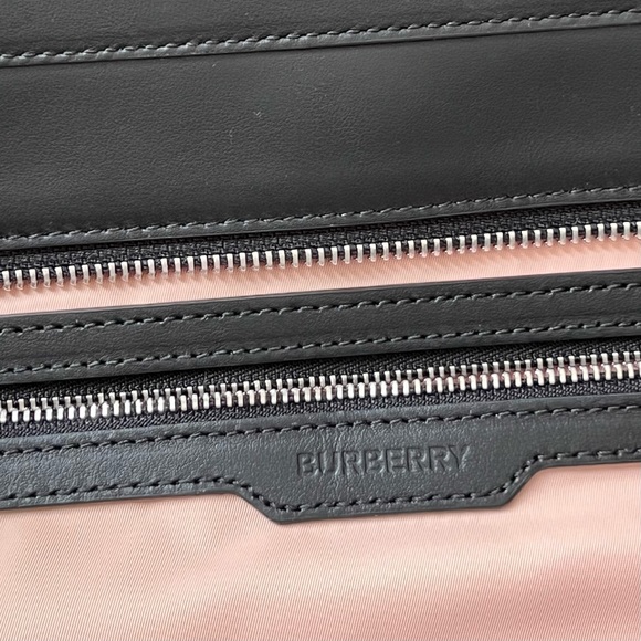 Burberry Medium Logo Print Nylon Tote in Rose Beige - Picture 10 of 13